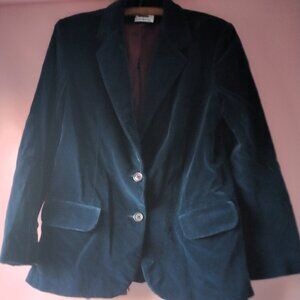 Vintage Blue Velvet Skirt Suit.  F. A. Chattah, LTD.  Medium ?